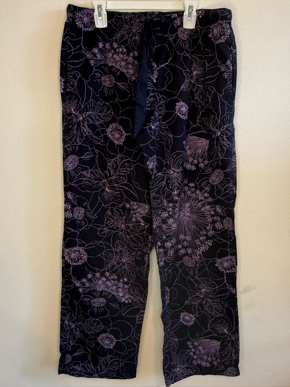 Victoria's Secret Pajama Pants with Lavender Floral Print